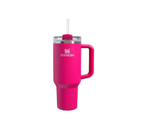 STANLEY Quencher H2.0 FlowState Tumbler 40oz (Pink) - Leak-Proof, Sustainable, With Handle & Reusable Straw